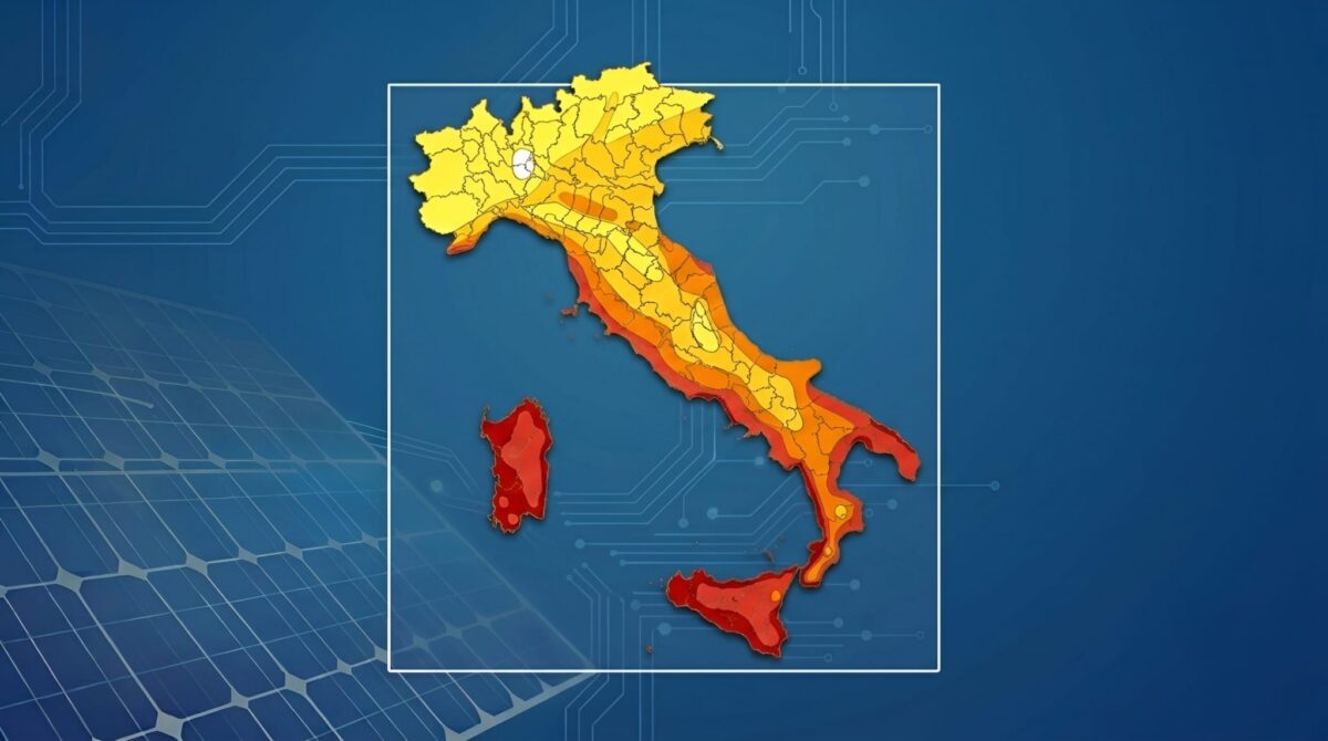 italia divisa dal sole
