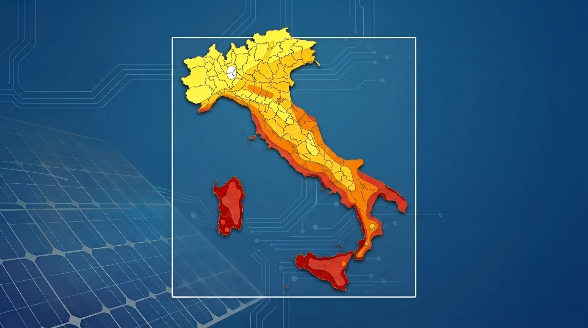 italia divisa dal sole